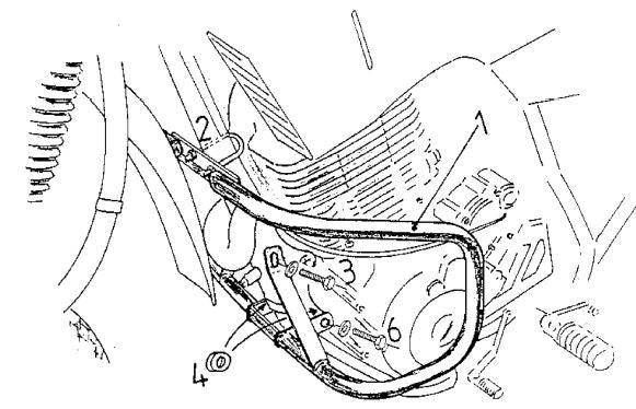 Yamaha XT 600 E [1990-1994] - Motorisuojauspalkki
