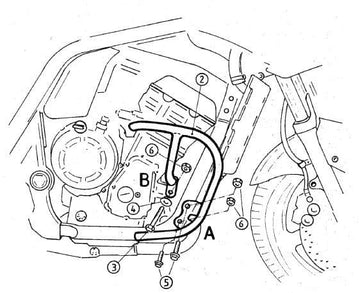 Yamaha FZS 1000 Fazer [2001-2005] - Moottorin suojauspalkki