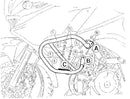 Kawasaki KLV 1000 [2004-2005] - Moottorin suojauspalkki-2