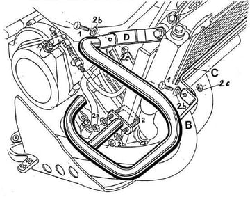Yamaha Xtz 750 Super Ténéré [1989-1997] - Moottorin suojauspalkki