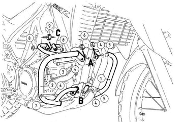 Yamaha XT 660 R [2004-2016] - Motorisuojauspalkki - 0