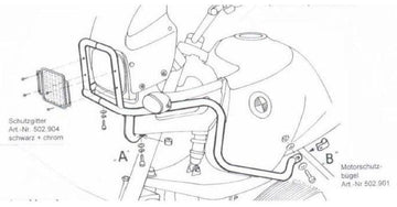 BMW R 850 GS [1994-2000] - Tankin suojauspalkki