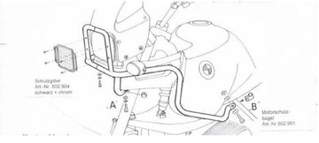 BMW R 850 GS [1994-2000] - Tankin suojauspalkki