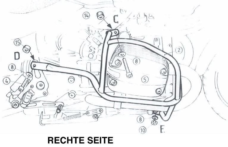 BMW R 850 R [2000-2006] - Moottorin suojauspalkki