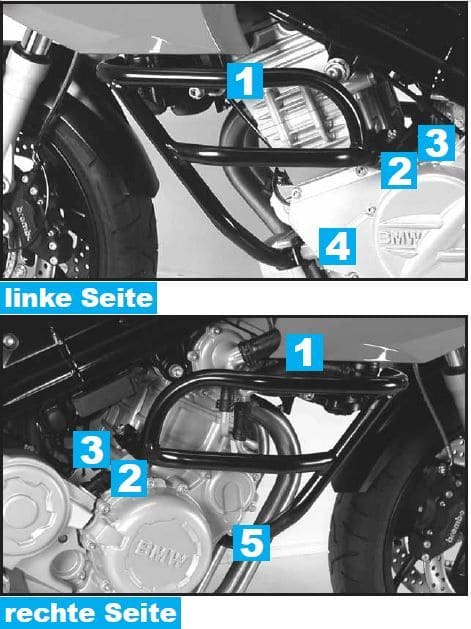 BMW F 800 S [2006-2011] - Moottorin suojauspalkki