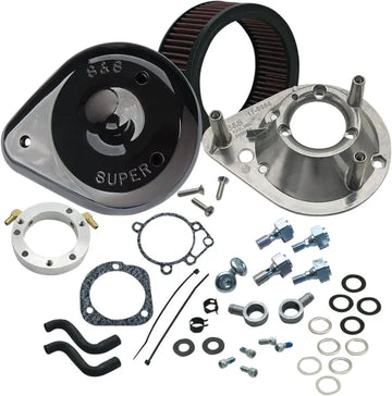 Harley-Davidson FLTCU 1340 Tour Glide Ultra Classic [1993] - Sidekick Luftfilter-Kit – Oberfläche: Schwarz – Bild 2