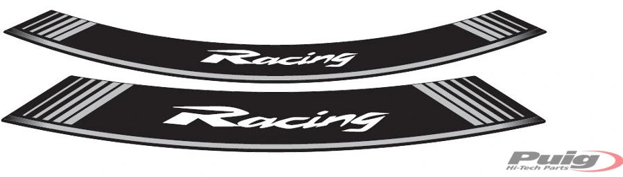 PUIG Racing Wheel Rim Sticker – Universal | Silver | PUIG 5531P