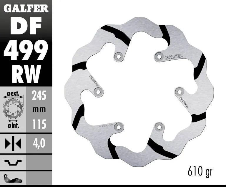 Yamaha Wr 450 F Enduro Gp (Re 45) [2018] - BRAKE DISC FIXED WAVE GROOVED OVERSIZE – Picture 2