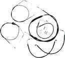 Harley Davidson Flhtcui [LA CHOPPERS] - Standard Black Vinyl Handlebar Cable/Brake Line Kit