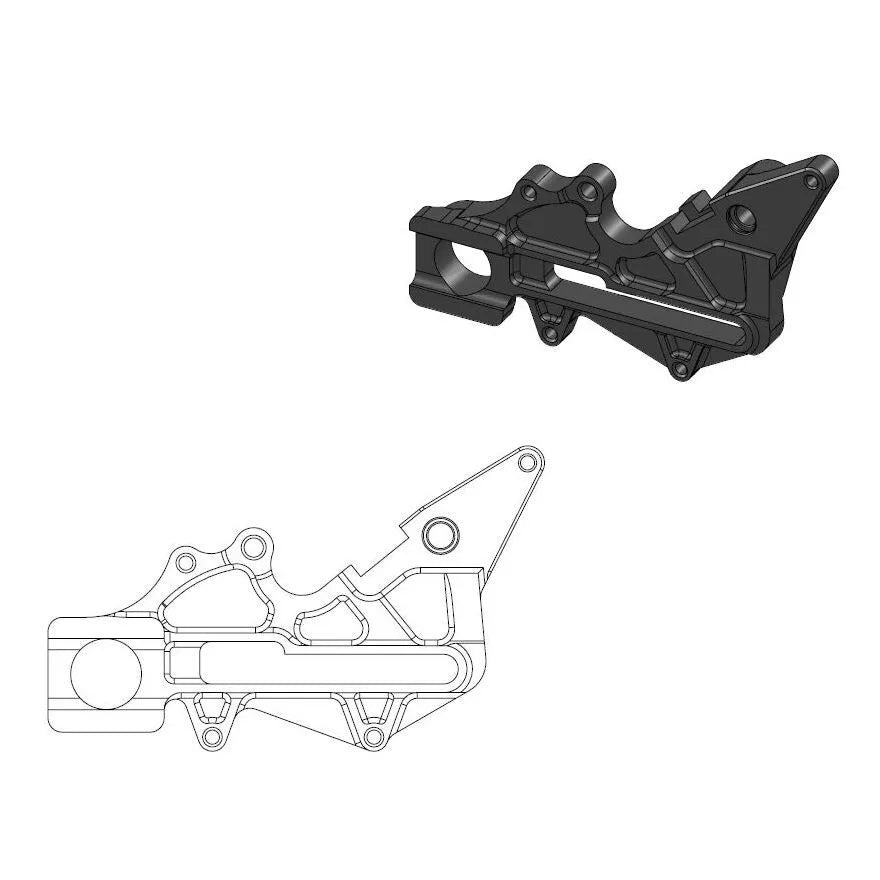 Husqvarna Txc 511 [2011-2012] - Versatzhalterung für OEM-Bremssattel – Bild 1