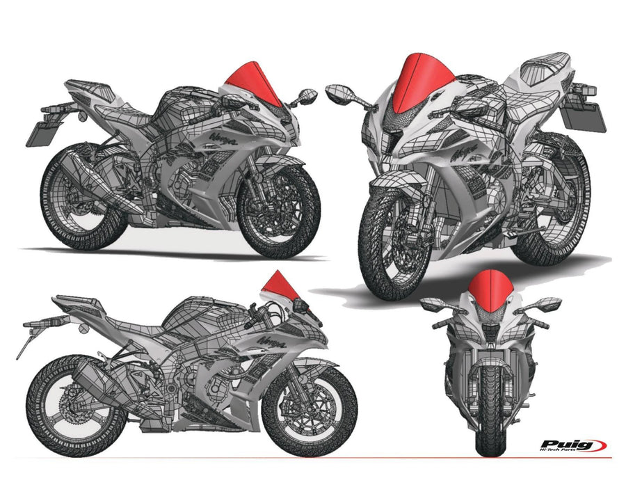 KAWASAKI ZX-10RR NINJA PERFORMANCE [2018] – R-Racer Screen – Sävytetty