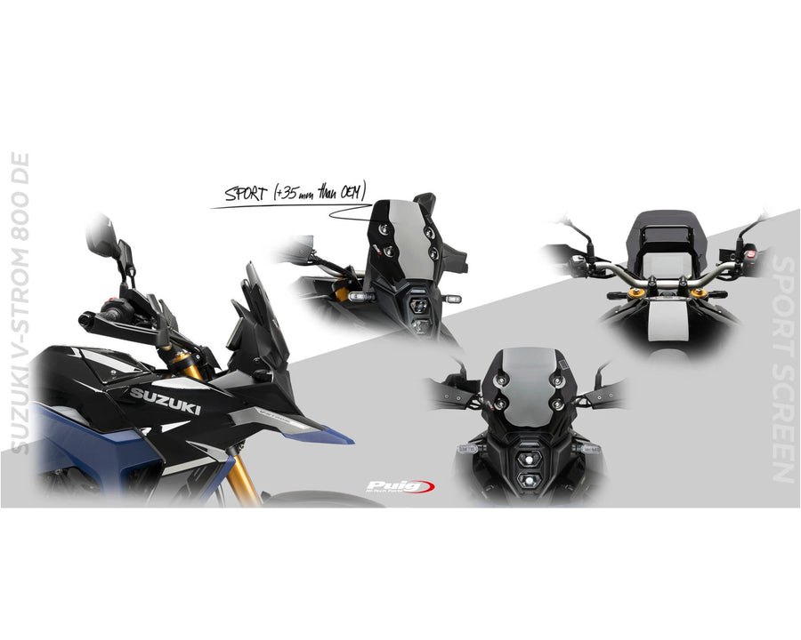 SUZUKI DL 800 V-STROM [2025] – Touring Screen – läpinäkyvä