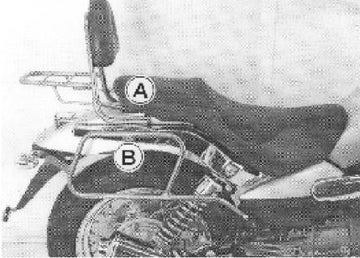 Moto Guzzi Nev Clas V 750 IE [2004-2011] - Sissybar ilman matkalaukkuja