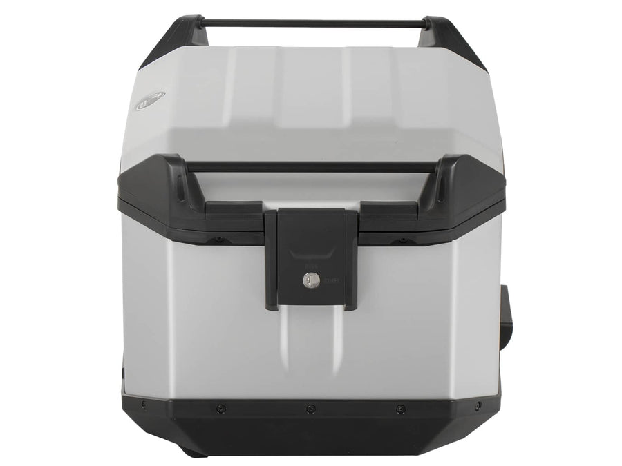 Topcase [Hepco & Becker] - Xceed 45 L - silber – für Topcaseträger