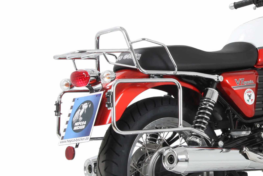 Moto Guzzi V 7 Café Classic [2008-2014] - Matkatavarateline sivulta katsottuna