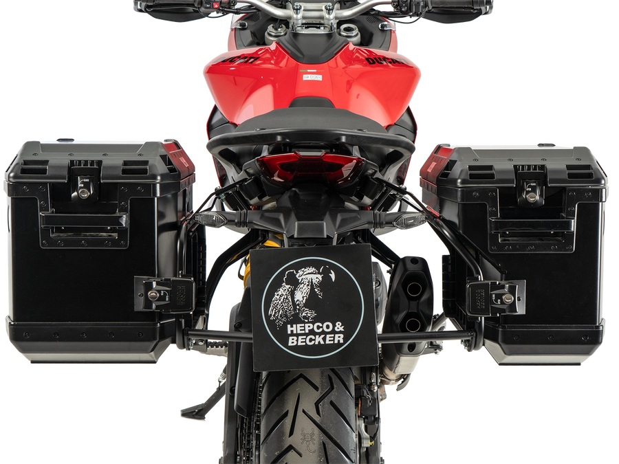 DUCATI Multistrada V2 [2025-2026] - Laukkutelinesarja Cutout musta sis. Xplorer Cutout musta laukkusarja
