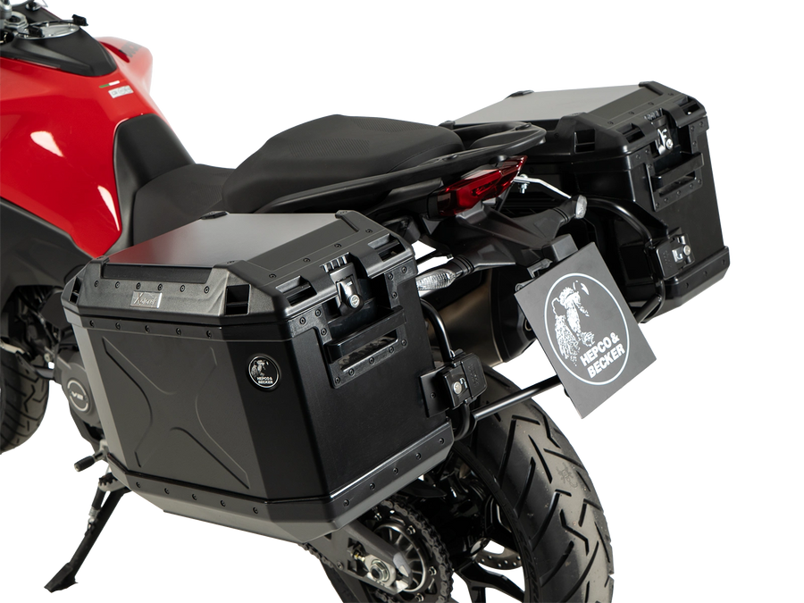 DUCATI Multistrada V2 [2025-2026] - Laukkutelinesarja Cutout musta sis. Xplorer Cutout musta laukkusarja
