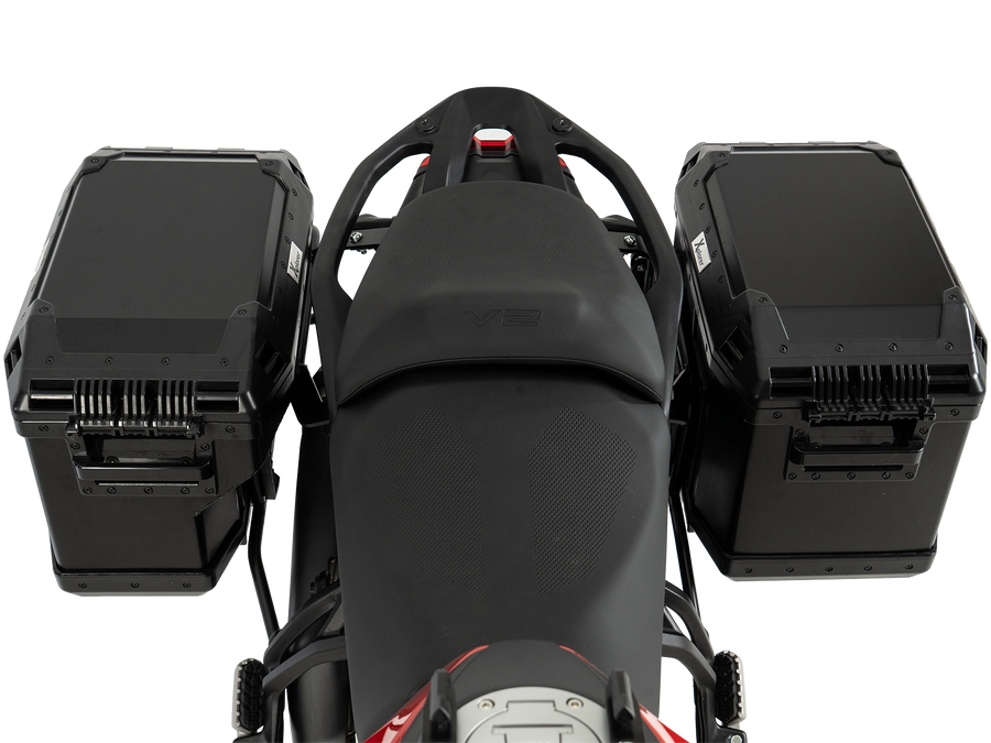 DUCATI Multistrada V2 [2025-2026] - Laukkutelinesarja Cutout musta sis. Xplorer Cutout musta laukkusarja