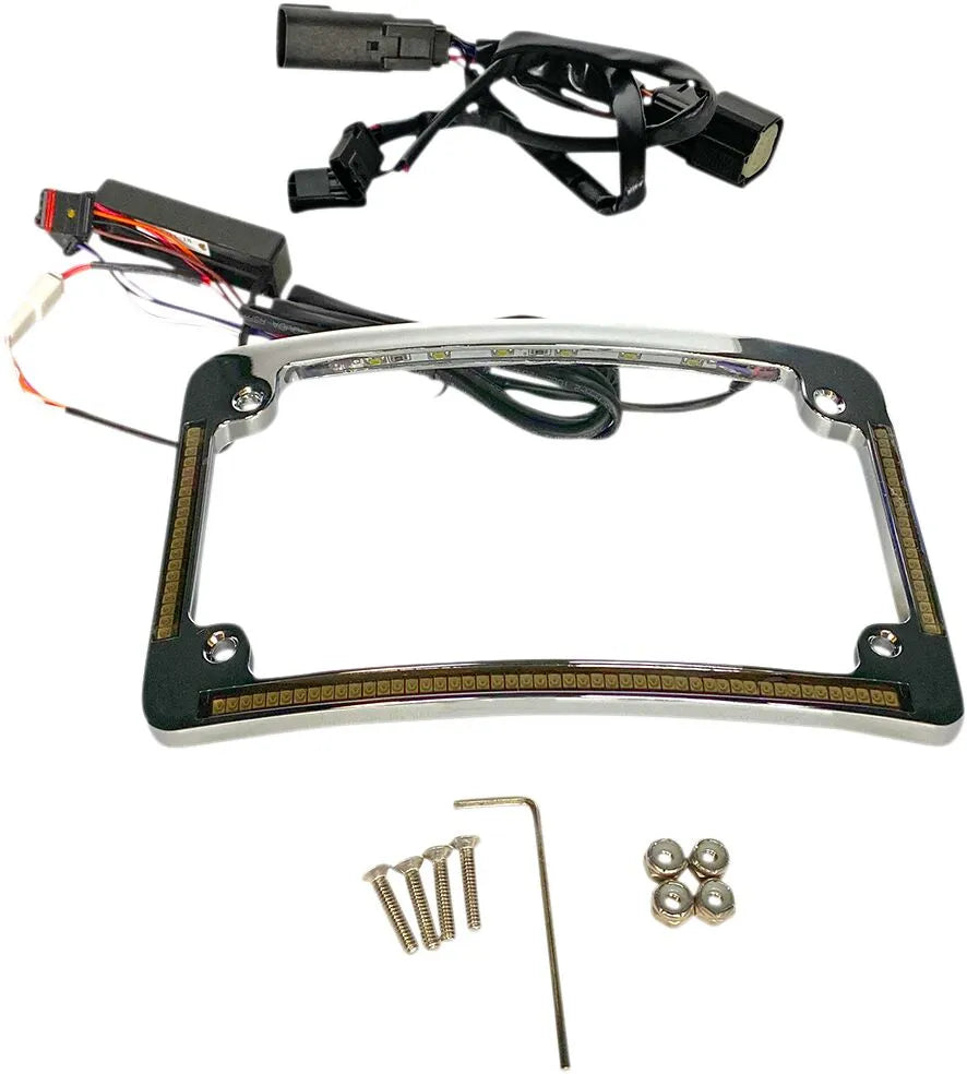 harley davidson fltruse [CUSTOM DYNAMICS] – LED-säteen rekisterikilven runko