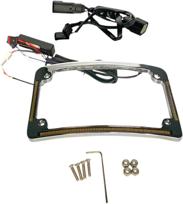 harley davidson fltruse [CUSTOM DYNAMICS] – LED-säteen rekisterikilven runko - 0