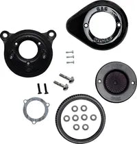 Harley-Davidson FLSTFB 1690 Fat Boy Special [2016-2017] - Mini Teardrop Stealth Luftfilter-Kit – Oberfläche: Schwarz – Bild 5