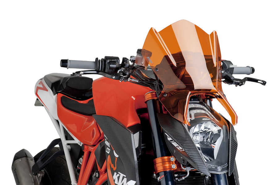 TRIUMPH BONNEVILLE T 120 BLACK [2025] - New Generation Sport Windschild | Orange | PUIG 7014T