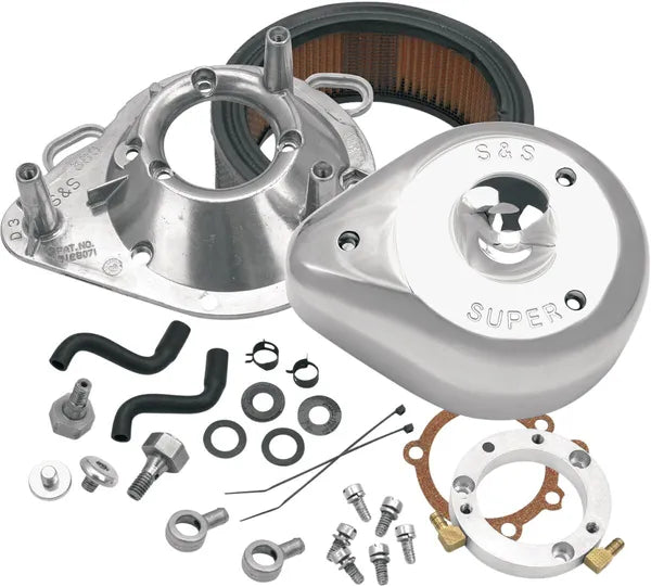 Harley-Davidson FXR4 1340 Super Glide Screamin Eagle [2000] - Sidekick Luftfilter-Kit – Oberfläche: Silber – Bild 2