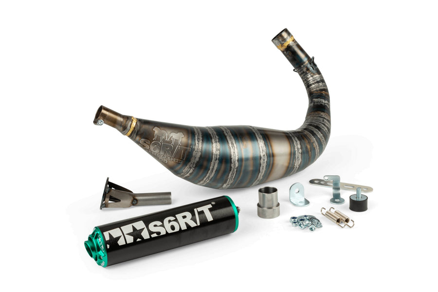 Beta RR Track 50 2T - Exhaust R/T 90-100 Black/Turquoise