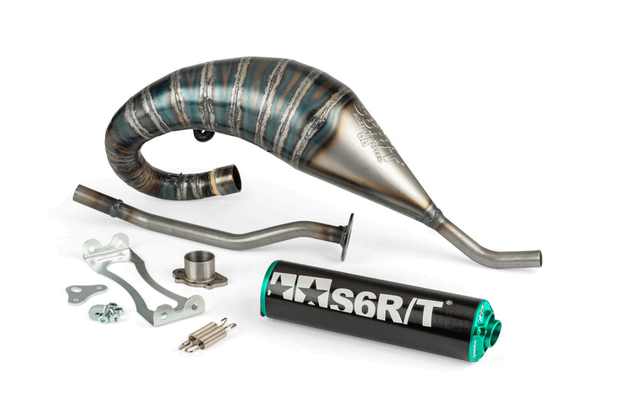 Derbi Senda X-Race SM '05 - '10 50 2T D50B0 - Exhaust R/T High Black Turquoise