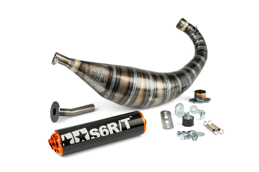 Aprilia RX 50 2T D50B1 [2006–] - Exhaust 80-90 Black / Orange