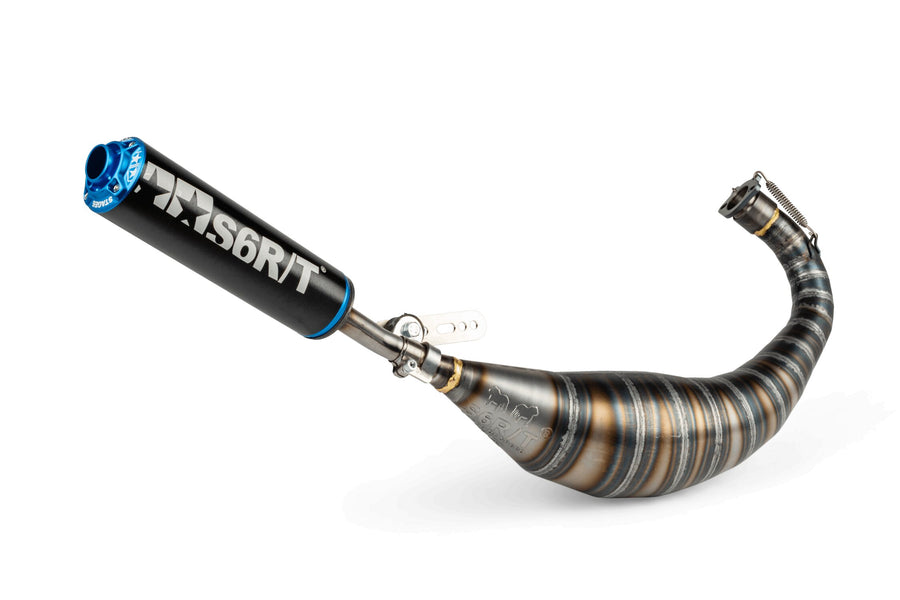 Aprilia SX SM 50 2T D50B0 [2007–] - Exhaust 90-100 Black / Blue