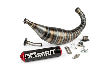Derbi Senda X-Race SM '05 - '10 50 2T D50B0 - Pakokaasu R/T Musta punainen