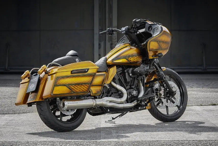 harley davidson touring [RICK'S MOTORCYCLES] – Jarrulevyn kelluva aaltomuotoilu