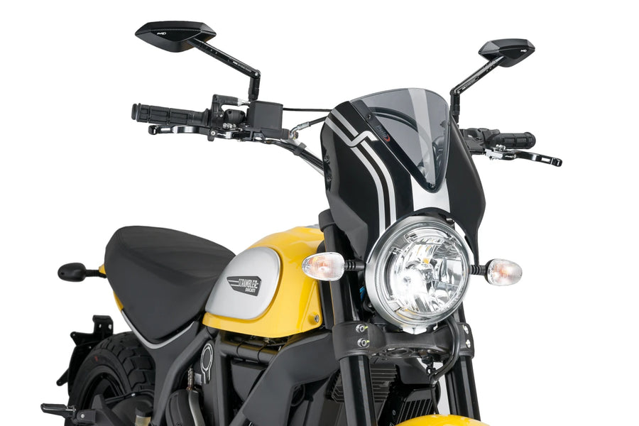 DUCATI SCRAMBLER 800 ICON DARK [2025] – RetroVision windshield visor