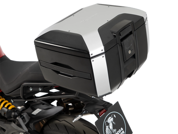 Ducati Monster 890 / + [2026] - Smartrack-Set mit Xcore Topcase silber/schwarz
