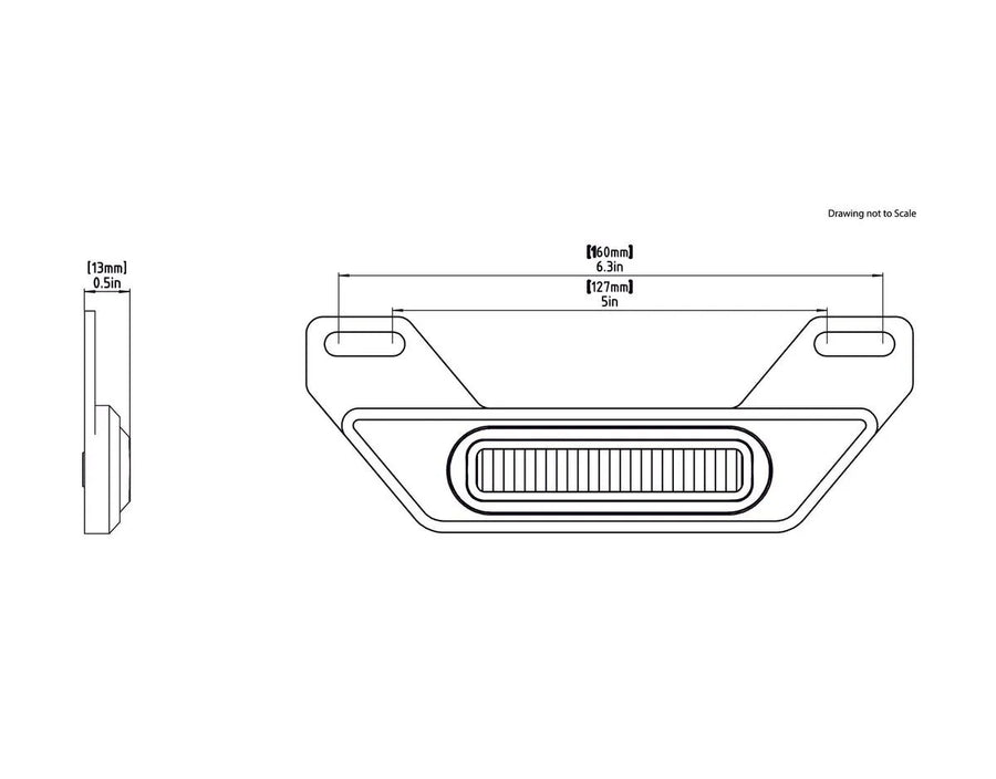 honda cb 500 [DENALI] – B6 LED Bremslicht-Kit mit Kennzeichenhalter