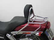 Default Title Harley Davidson Dyna Fat Bob [2008-2013] - Beifahrer Sissy Bar mit Kissen und Gepäckträger