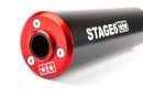 Beta RR Track 50 2T - Exhaust 80 - 90cc CNC red / black