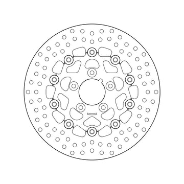 Harley Davidson Flstf [BREMBO] - Sarjan Oro pyöreä kelluva jarrulevy - 0
