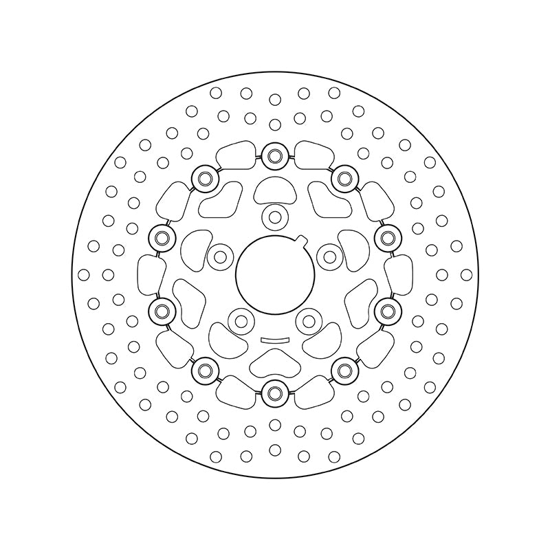 Harley Davidson Fxlr [BREMBO] - Sarjan Oro pyöreä kelluva jarrulevy
