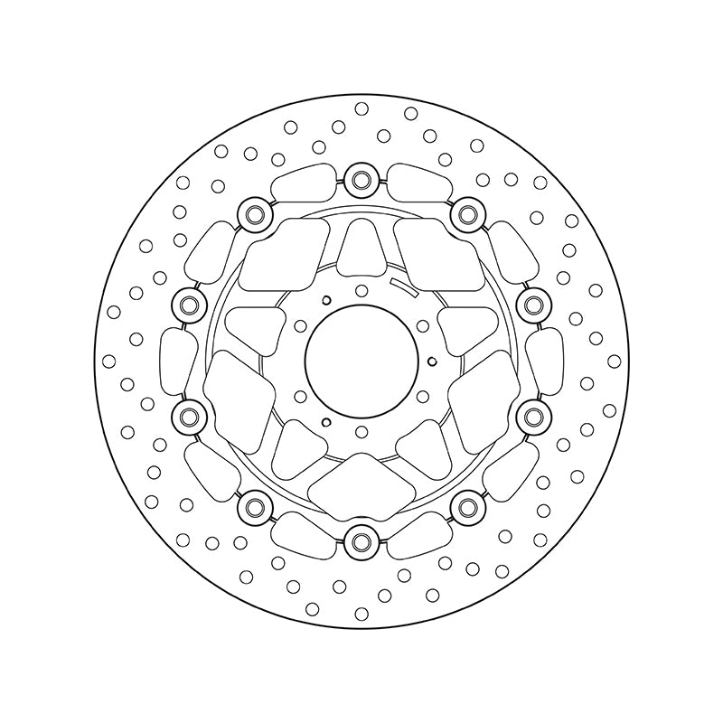 Honda Xl 1000 V Varadero Abs [BREMBO] - Serie Oro rund schwimmend Bremsscheibe