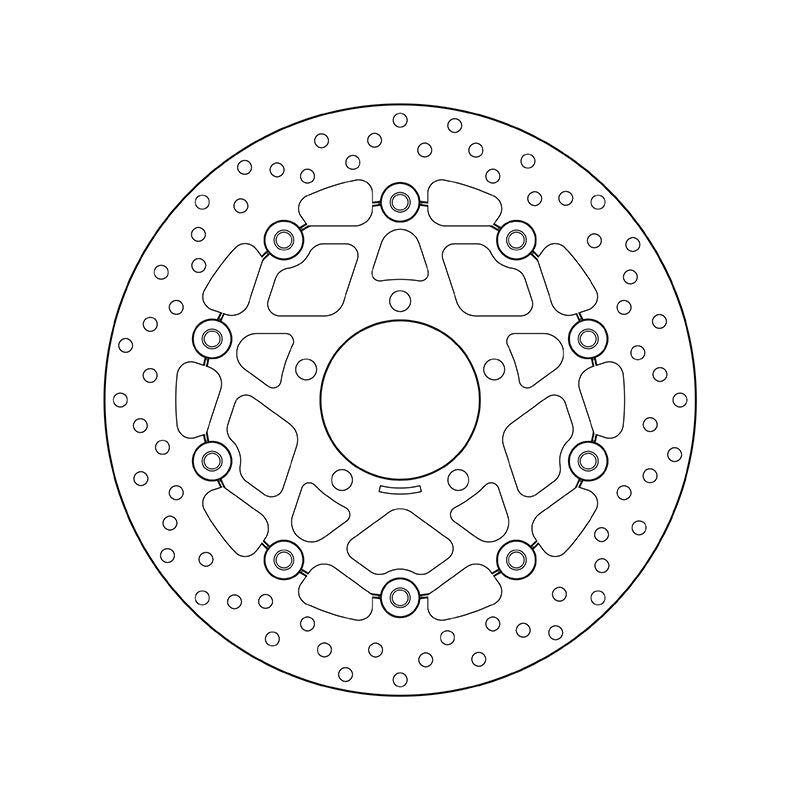 Kawasaki Er 6 F [BREMBO] - Sarjan Oro pyöreä kelluva jarrulevy