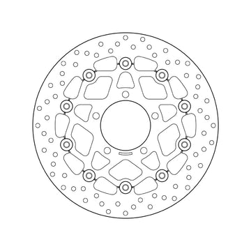 Kawasaki Er 6 F [BREMBO] - Sarjan Oro pyöreä kelluva jarrulevy