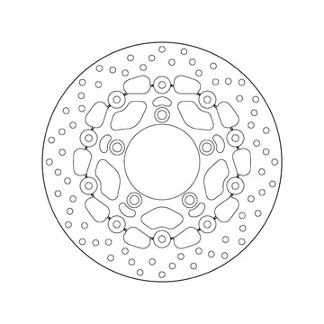 Kymco Ak 550 [BREMBO] - Sarjan Oro pyöreä kelluva jarrulevy