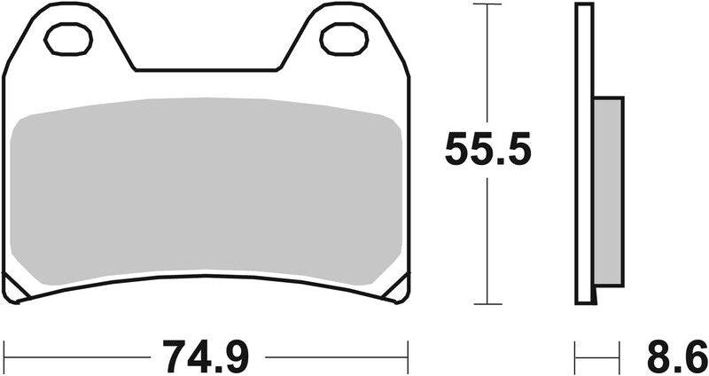 Ktm 890 Smt [BREMBO] - Competition Carbon Keraaminen jarrupalat - 07BB19RC