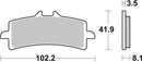 Aprilia Tuono 1100 [BREMBO] - Competition Carbon Keramik Bremsbeläge - 07BB37RC-1