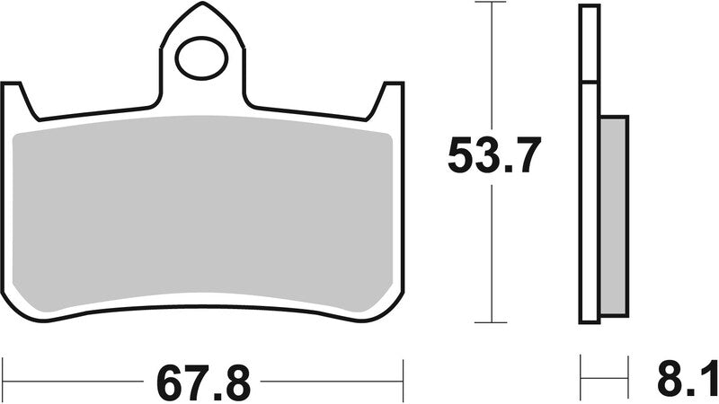 Honda Cb 900 [BREMBO] - Competition Carbon Keramik Bremsbeläge - 07HO28RC