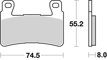 Honda Vtr 1000 Sp 1 [BREMBO] - Competition Carbon Keraaminen jarrupalat - 07HO45RC