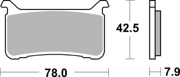 Honda Cbr 600 [BREMBO] - Competition Carbon Keramik Bremsbeläge - 07HO63RC