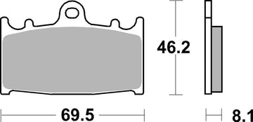 Kawasaki Vn 1700 [BREMBO] - Carbon-keraamiset jarrupalat - 07KA13RC